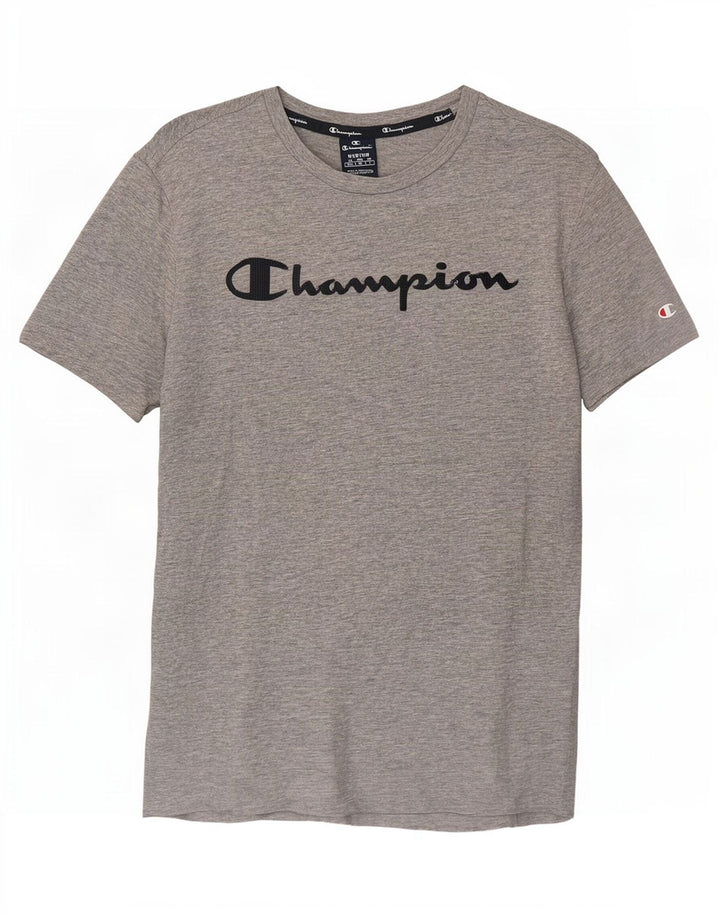 Champion Camiseta gráfica para hombre Top gris medio moteado