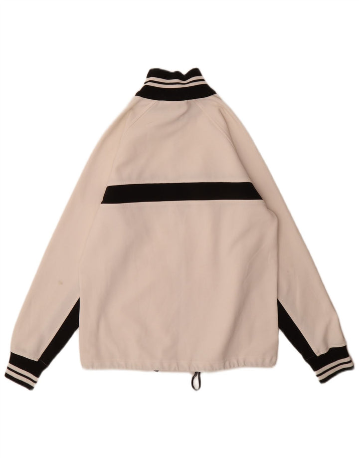 Asics Hombre Chándal Top Jacket Medium Blanco Colorblock Poliéster