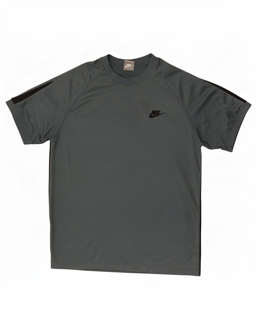 Camiseta Nike Hombre Top Verde Medio Color Block Poliéster
