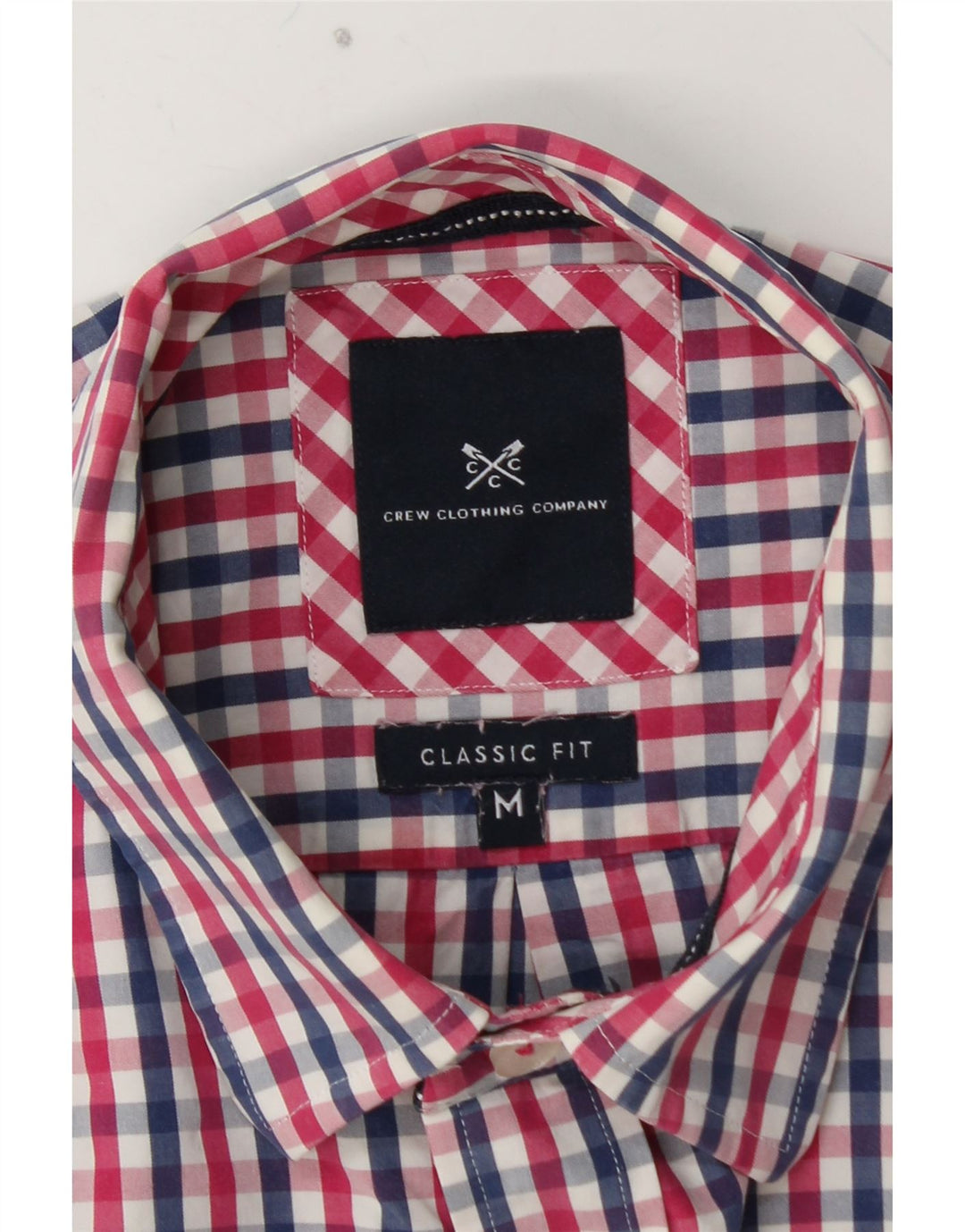 CREW CLOTHING Camisa de corte clásico para hombre Algodón a cuadros multicolor mediano