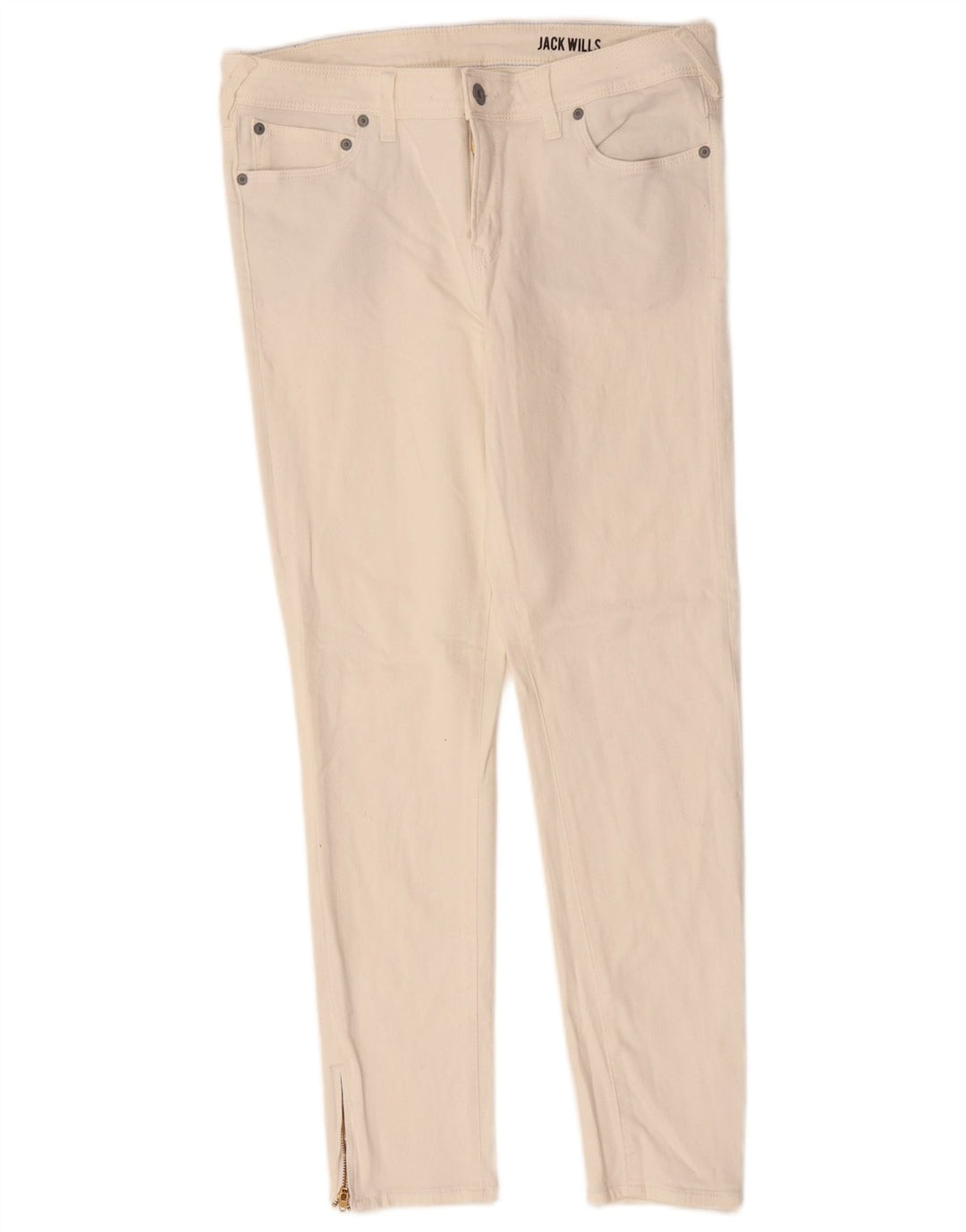 JACK WILLS Vaqueros ajustados para mujer W32 L28 Blanco