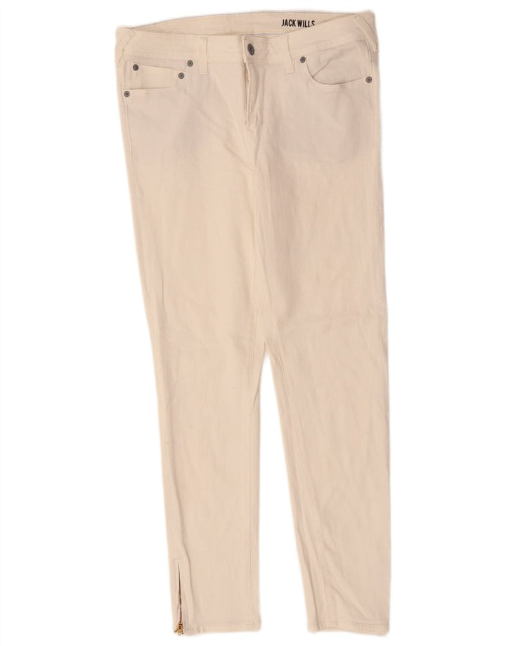 JACK WILLS Vaqueros ajustados para mujer W32 L28 Blanco
