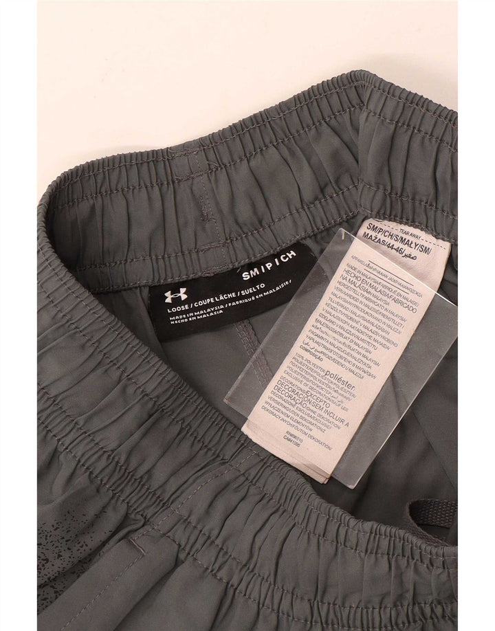 Under Armour Pantalones cortos deportivos gráficos para hombre Poliéster gris pequeño