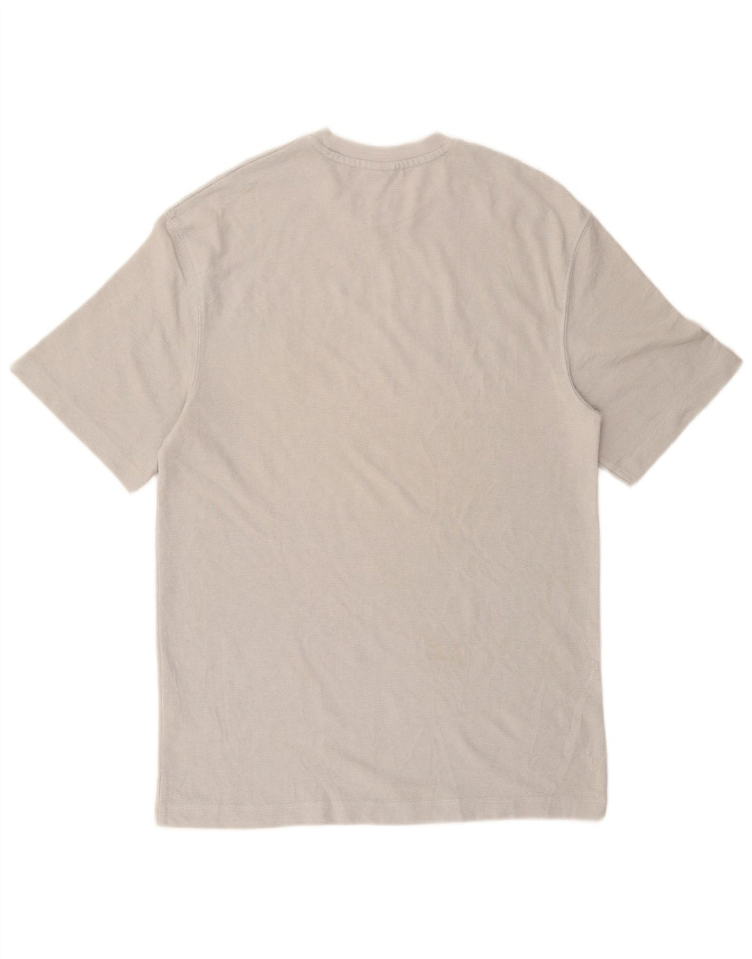 Zara Hombre Camiseta Top Algodón Gris Medio