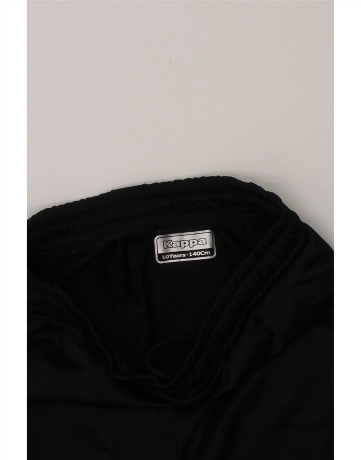 KAPPA Boys Tracksuit Trousers Joggers 9-10 Years Black Polyester Vintage Kappa and Second-Hand Kappa from Messina Hembry 