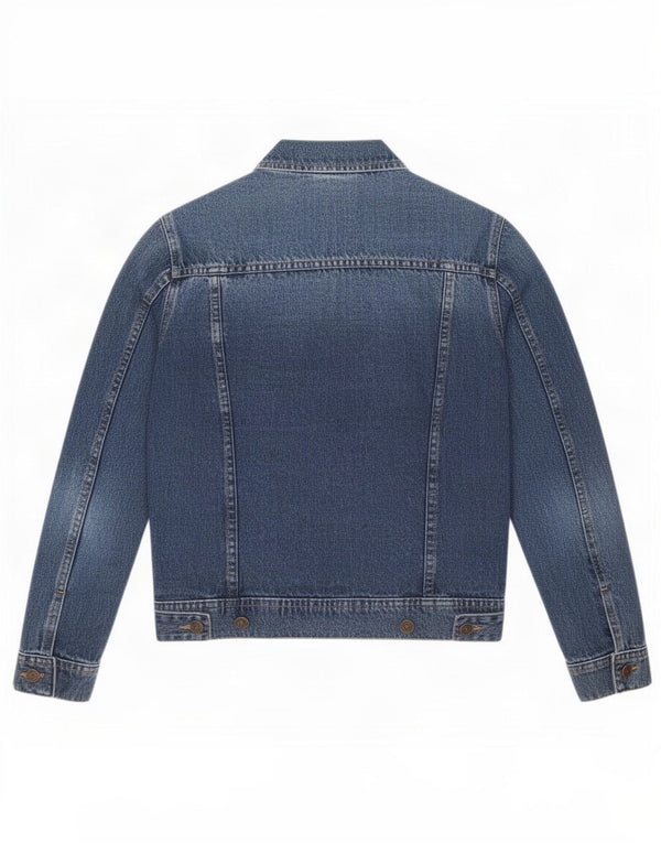 Zara Mujer Chaqueta Vaquera UK 10 Small Azul Algodón