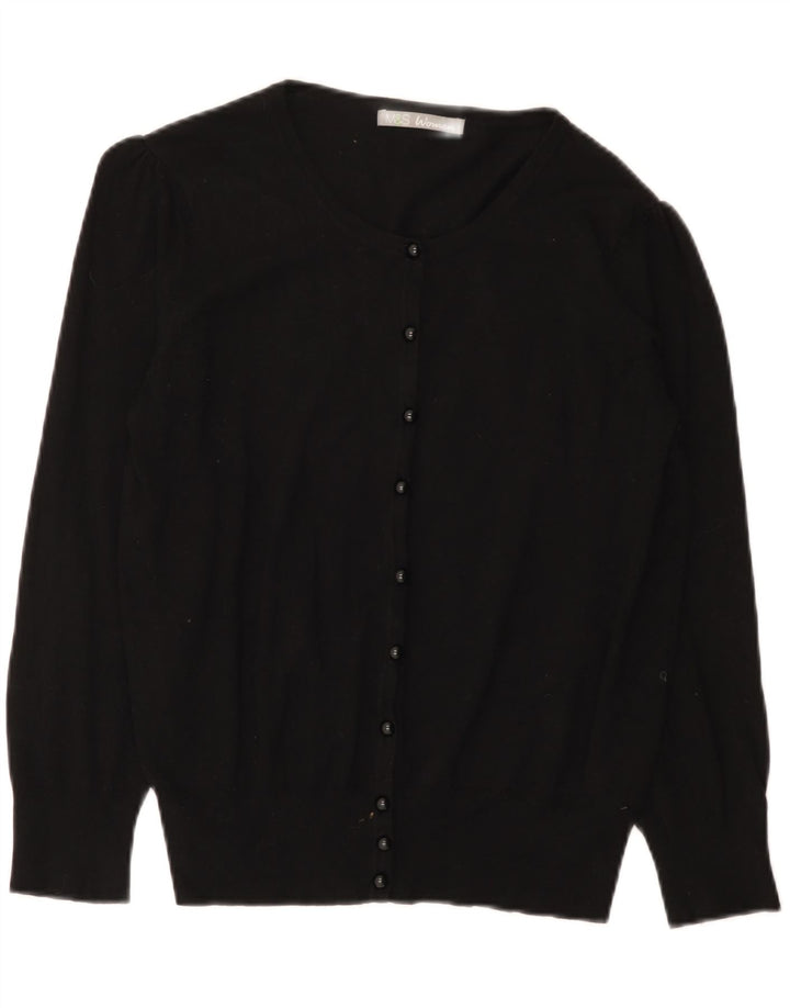 Marks & Spencer - Cárdigan para mujer, talla 40, talla grande, viscosa negra