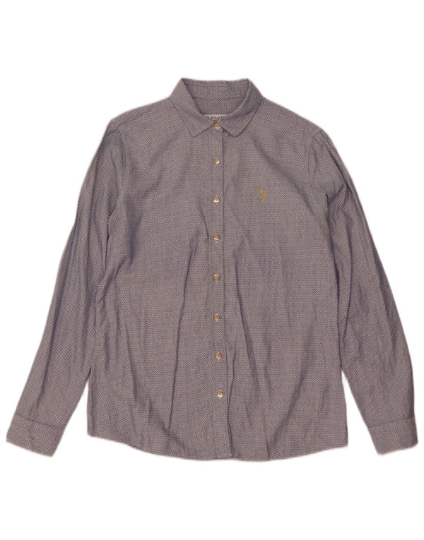 Polo Ralph Lauren Camisa para mujer EU 36 Algodón manchado azul pequeño