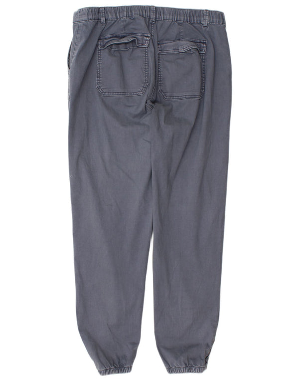 Marks & Spencer Pantalones Joggers para Mujer UK 18 XL W36 L30 Gris Algodón