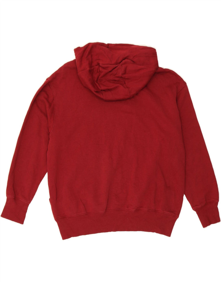 NIKE Mens Oversized Hoodie Jumper Small Burgundy Cotton Vintage Nike and Second-Hand Nike from Messina Hembry 