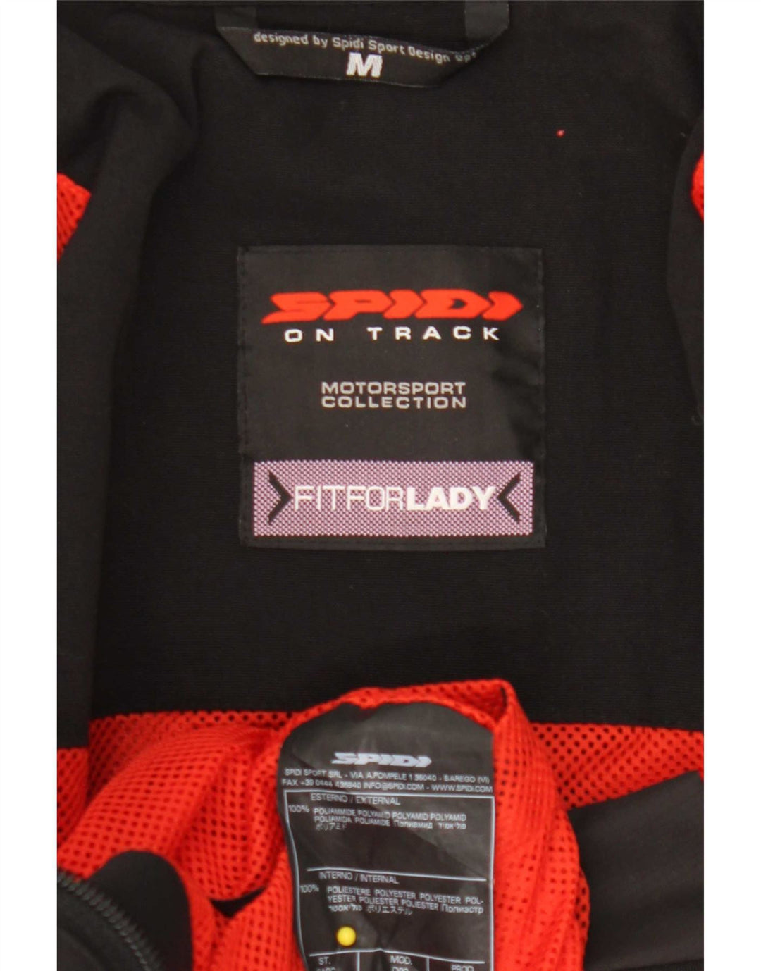 Spidi - Chaqueta de motociclista para mujer, talla XL, poliamida negra