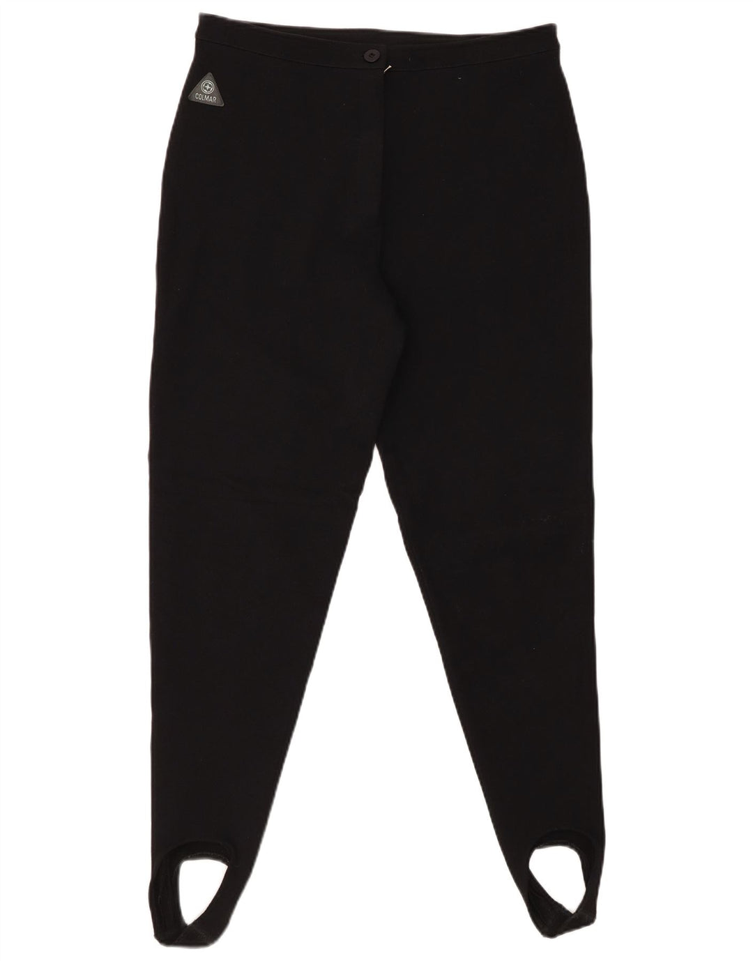 COLMAR Pantalones casuales con estribo de cintura alta para mujer IT 48 XL W30 L29 Negro
