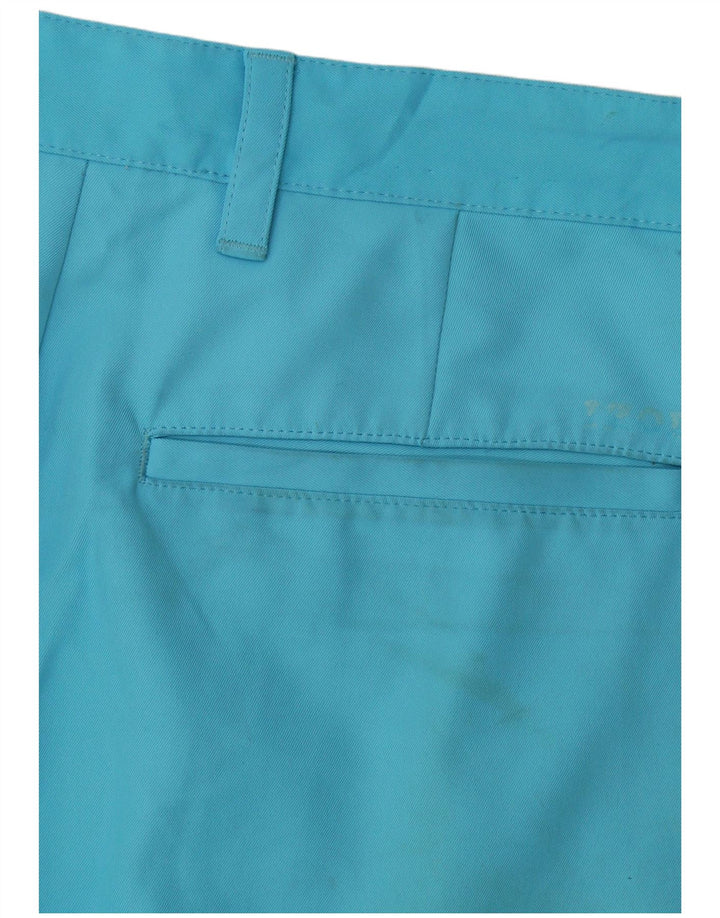 Pantalones cortos chinos Izod para hombre W32 Poliéster azul medio