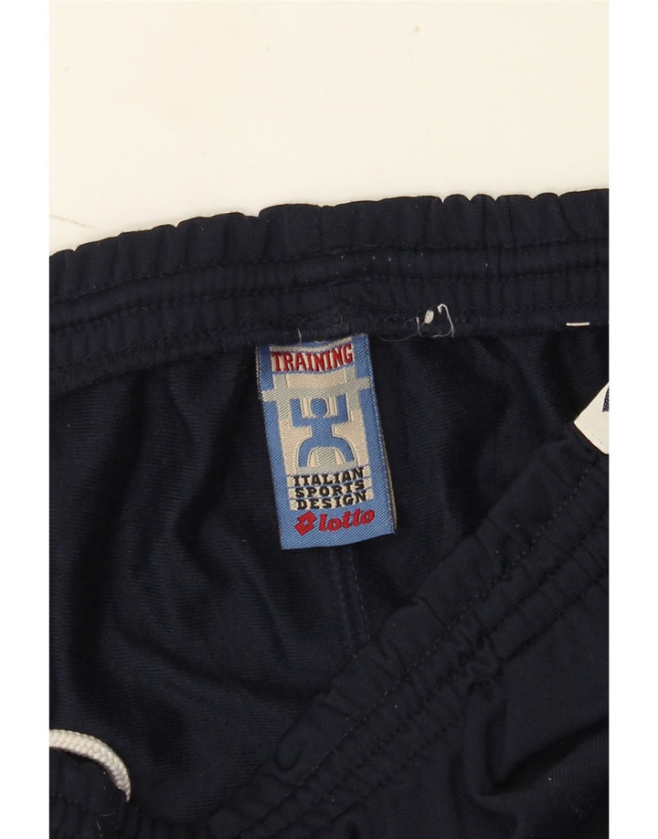 Lotto Hombre Pantalones De Chándal Gráficos Color Block En Azul Marino Medio