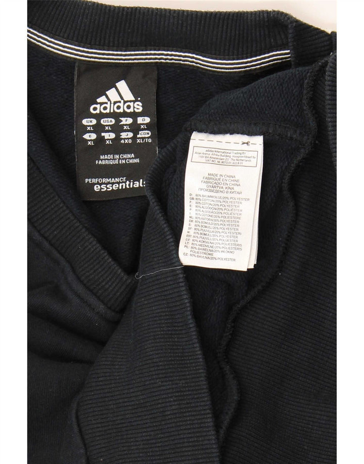 Adidas Hombre Sudadera Jumper XL Azul Marino Algodón