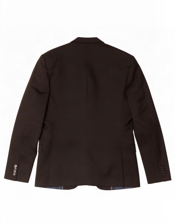 Zara Chaqueta tipo blazer de 2 botones para hombre EU 50 Mediano Negro Poliéster