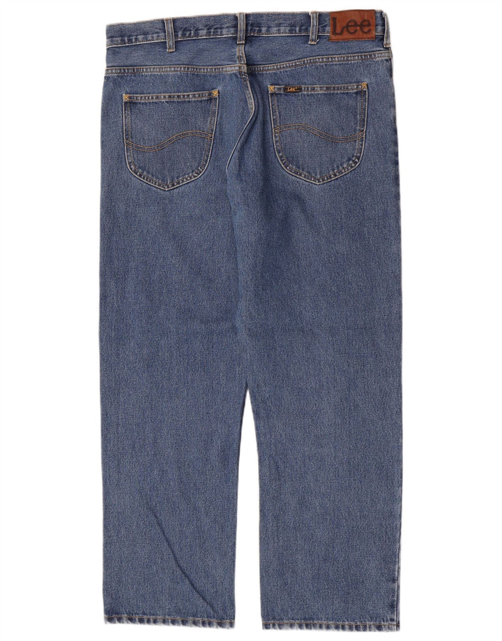 Lee Vaqueros Rectos Brooklyn Para Hombre W38 L30 Algodón Azul