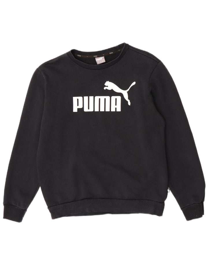 Puma Hombre Sudadera Gráfica Jumper Medium Negro Algodón