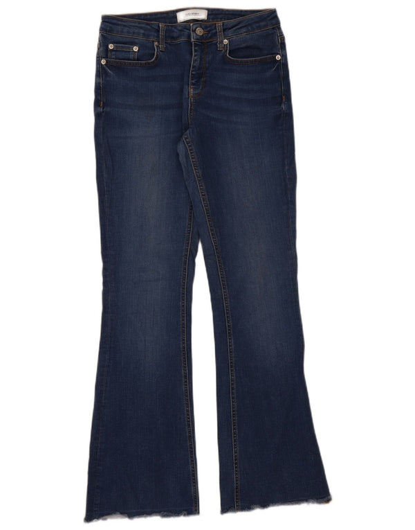Zara Jeans Acampanados Para Mujer EU 38 Small W28 L31 Azul