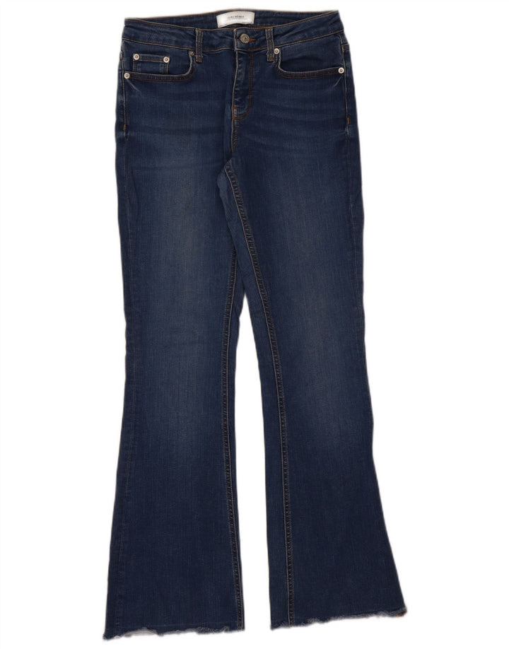 Zara Jeans Acampanados Para Mujer EU 38 Small W28 L31 Azul