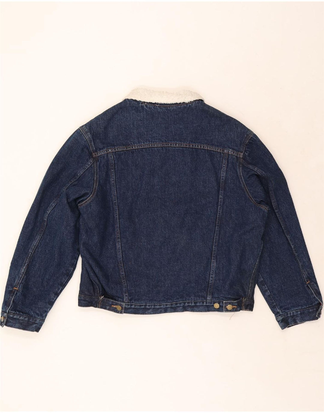 GREEN FOX Chaqueta vaquera Sherpa para hombre UK 38 Azul medio