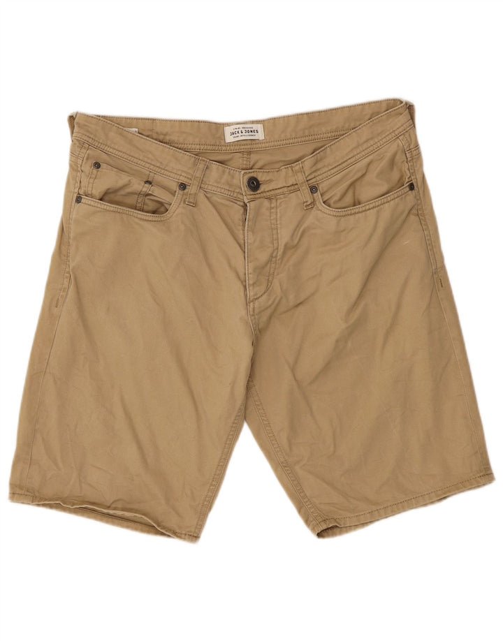 Jack & Jones Pantalones Cortos Casuales para Hombre Large W36 Algodón Beige