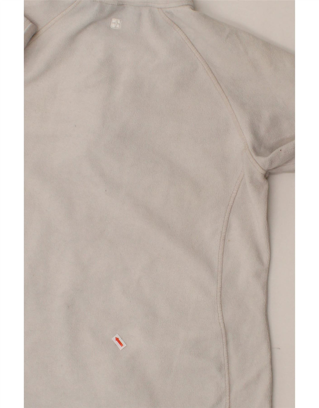 MOUNTAIN WAREHOUSE Womens Zip Neck Fleece Jumper UK 12 Medium White Vintage Mountain Warehouse and Second-Hand Mountain Warehouse from Messina Hembry 