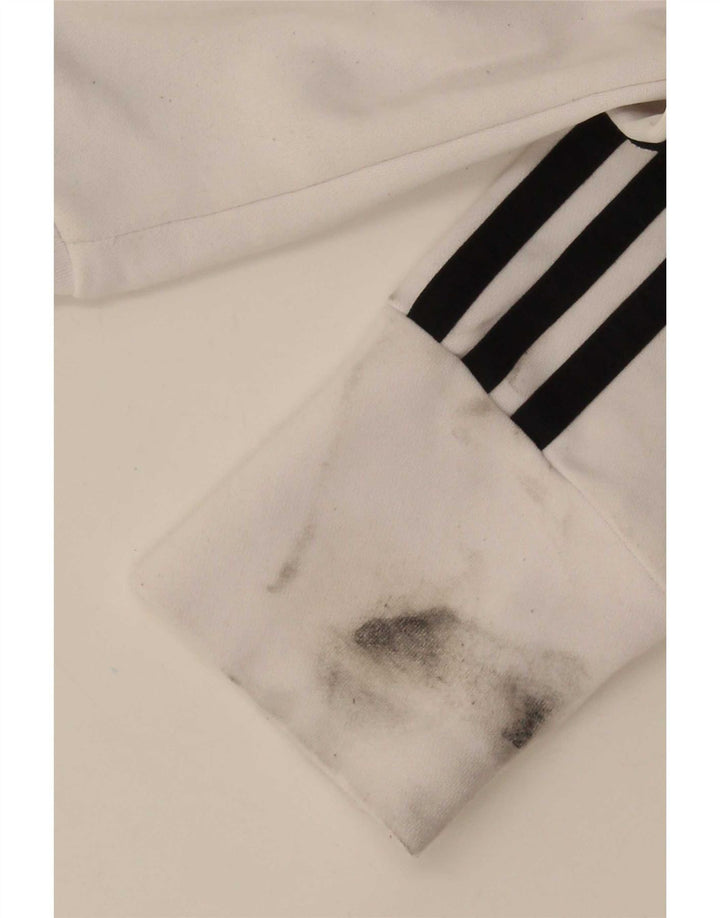 Adidas - Chaqueta de chándal para mujer, talla 40, poliéster blanco grande