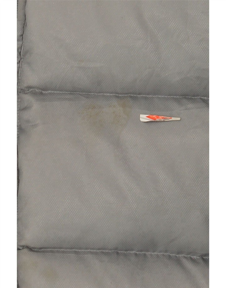 Adidas Chaqueta acolchada holgada para hombre UK 36 Small Gris Colorblock Poliéster