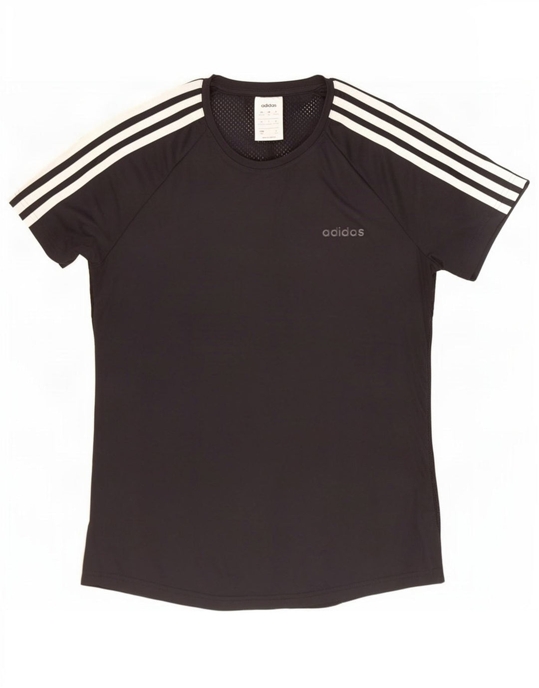Adidas Mujer Climalite Camiseta Top UK 12/14 Mediano Negro Poliéster