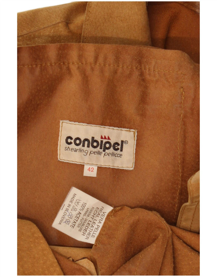 Chaqueta De Ante Mujer Conbipel IT 42 Cuero Marrón Medio