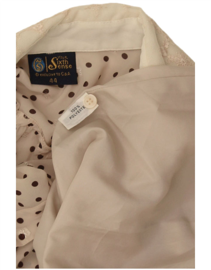 Your Sixth Sense Vestido acampanado para mujer IT 44 Poliéster moteado beige medio