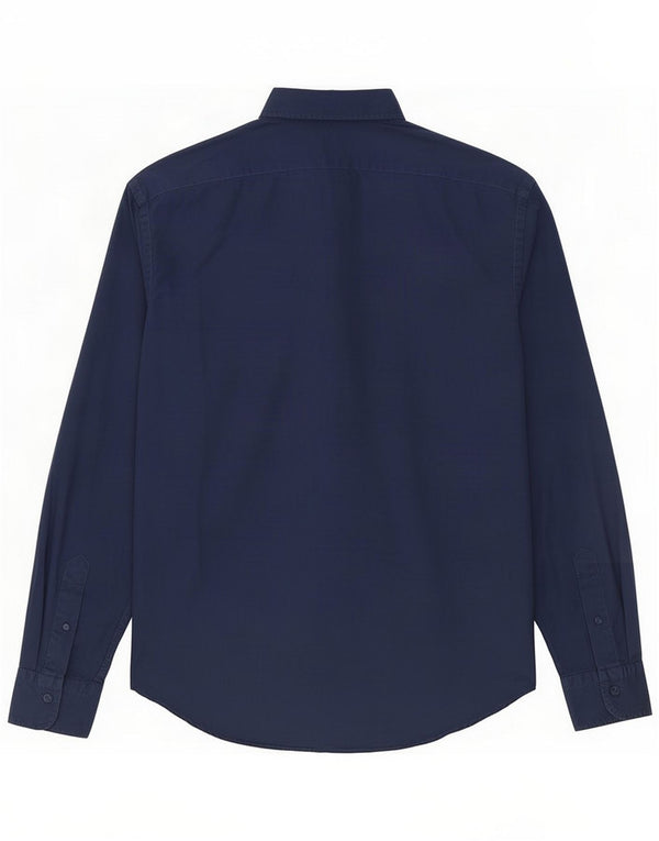 Camisa militar para hombre Avirex Algodón azul marino grande