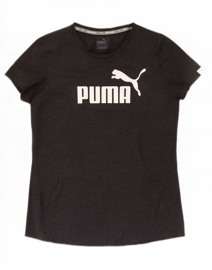 Puma Camiseta gráfica para mujer Top UK 44 Poliéster gris medio