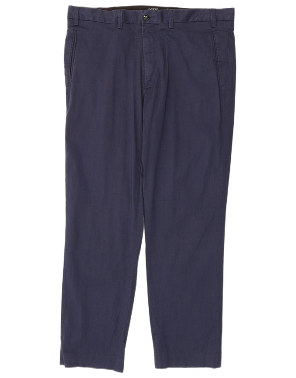 Marks & Spencer Mens Slim Chino Trousers W38 L31 Navy Blue Cotton