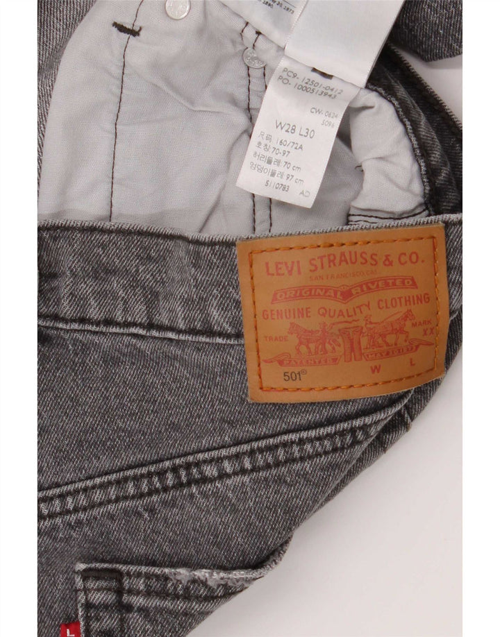 Levi's Vaqueros rectos 501 para hombre W28 L27 Algodón gris
