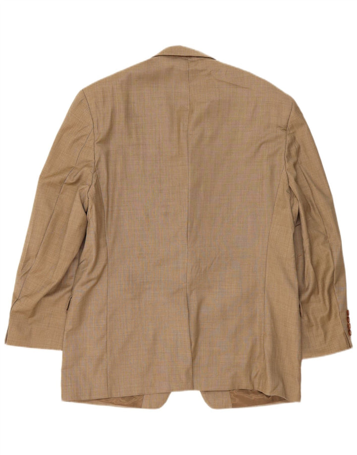 Ralph Lauren Chaqueta Blazer de 2 Botones para Hombre UK 42 Grande Lana Beige