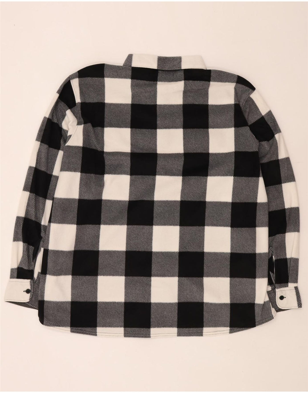 Wrangler Camisa polar para hombre 2XL Poliéster a cuadros negro