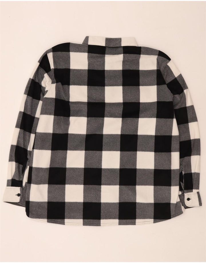 Wrangler Camisa polar para hombre 2XL Poliéster a cuadros negro
