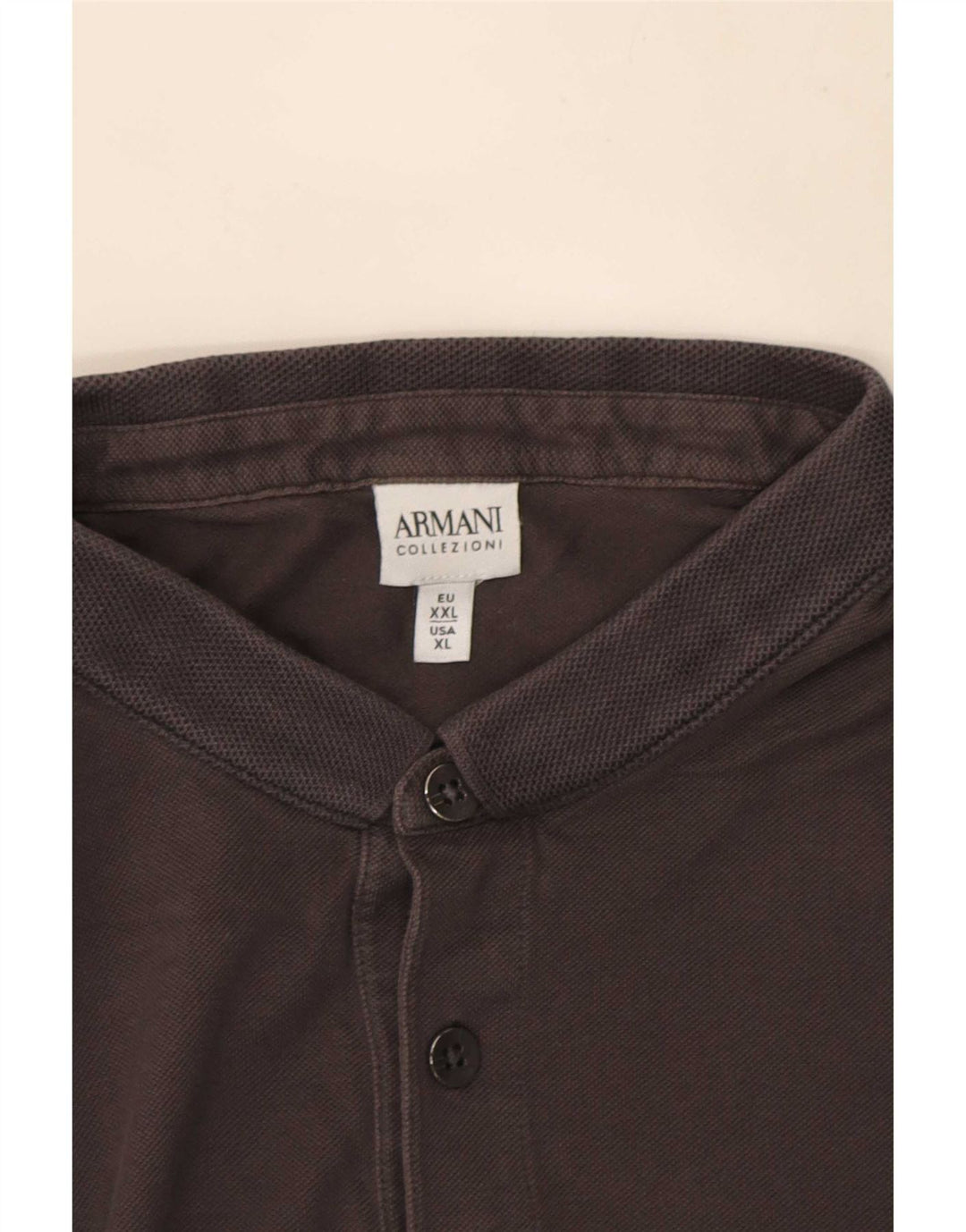 Armani Polo Hombre XL Algodón Gris