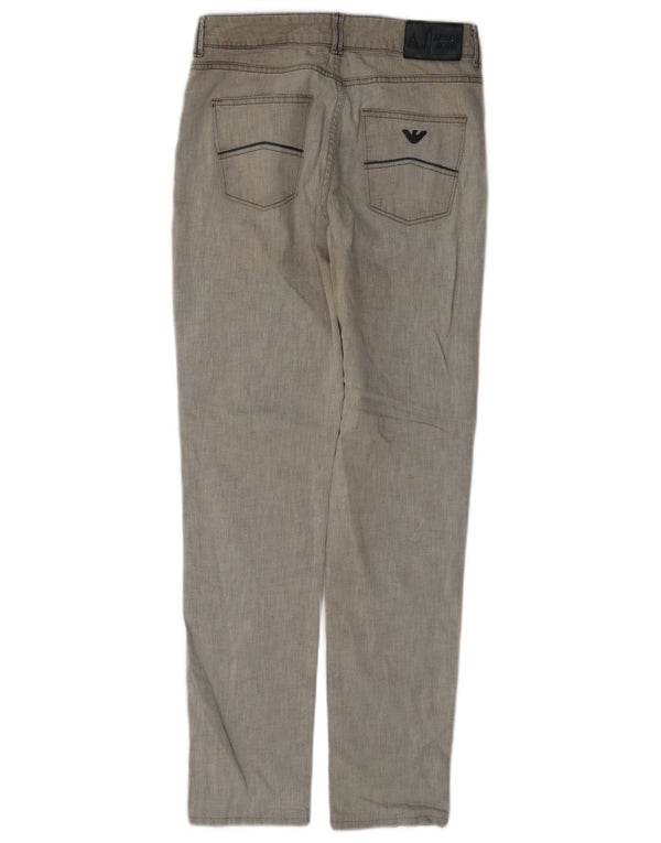 Jeans Armani Mujer Slim W28 L29 Algodón Gris
