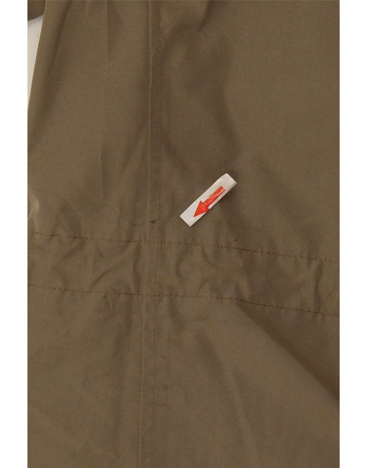 Alberto Aspesi Chaqueta militar acolchada para hombre UK 36 Small Marrón Poliéster