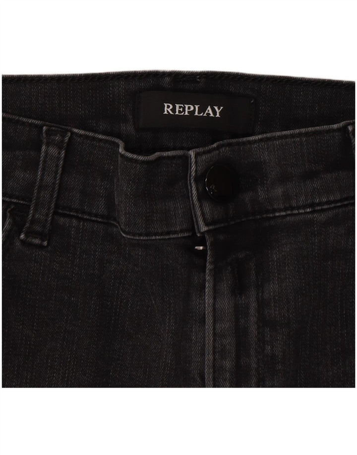 REPLAY Womens Denim Shorts W26 Small Grey
