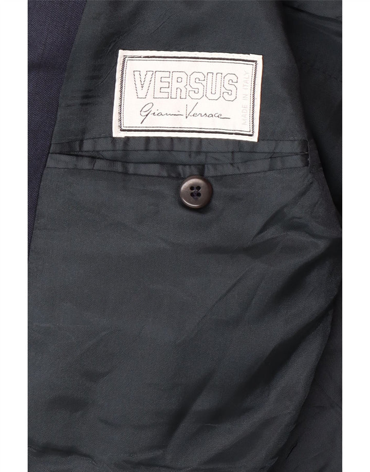 GIANNI VERSACE Traje de 2 piezas para hombre UK 40 Large W30 L30 Azul marino Clásico