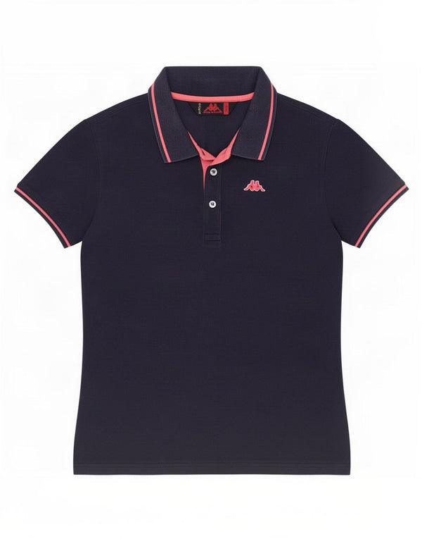 Kappa Polo para mujer UK 44 Grande Azul marino Algodón