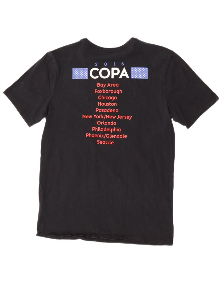 Nike Camiseta con gráfico de corte atlético para hombre Top mediano de algodón negro