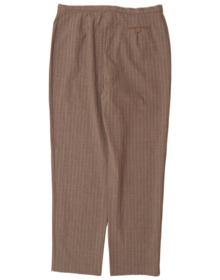 LAURA ASHLEY Pantalones de traje de cintura alta para mujer UK 40 Large W32 L31 Gris