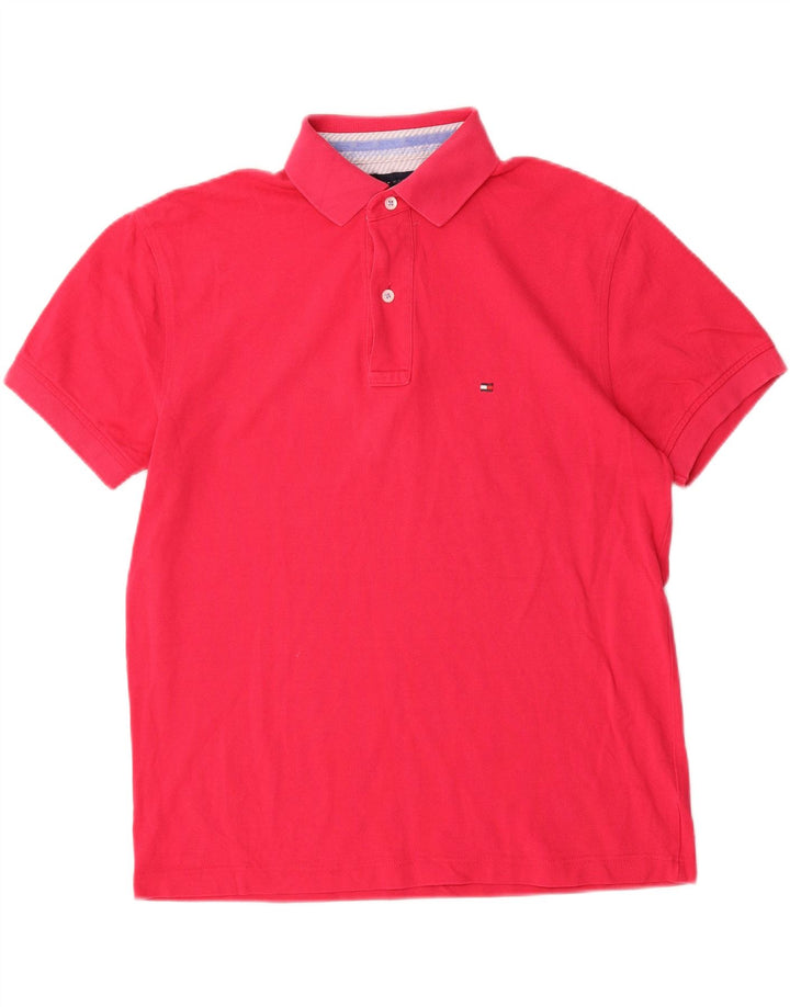 Polo Tommy Hilfiger Hombre Algodón Rosa Medio