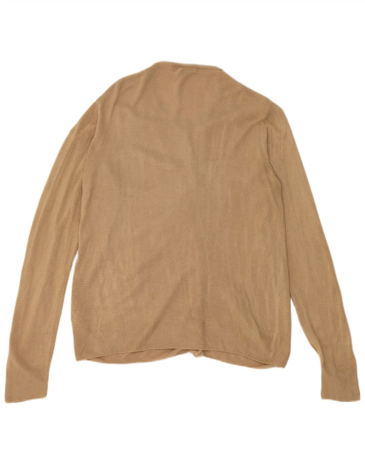 Marks & Spencer Suéter Cárdigan para Mujer Reino Unido 10 Pequeño Acrílico Beige