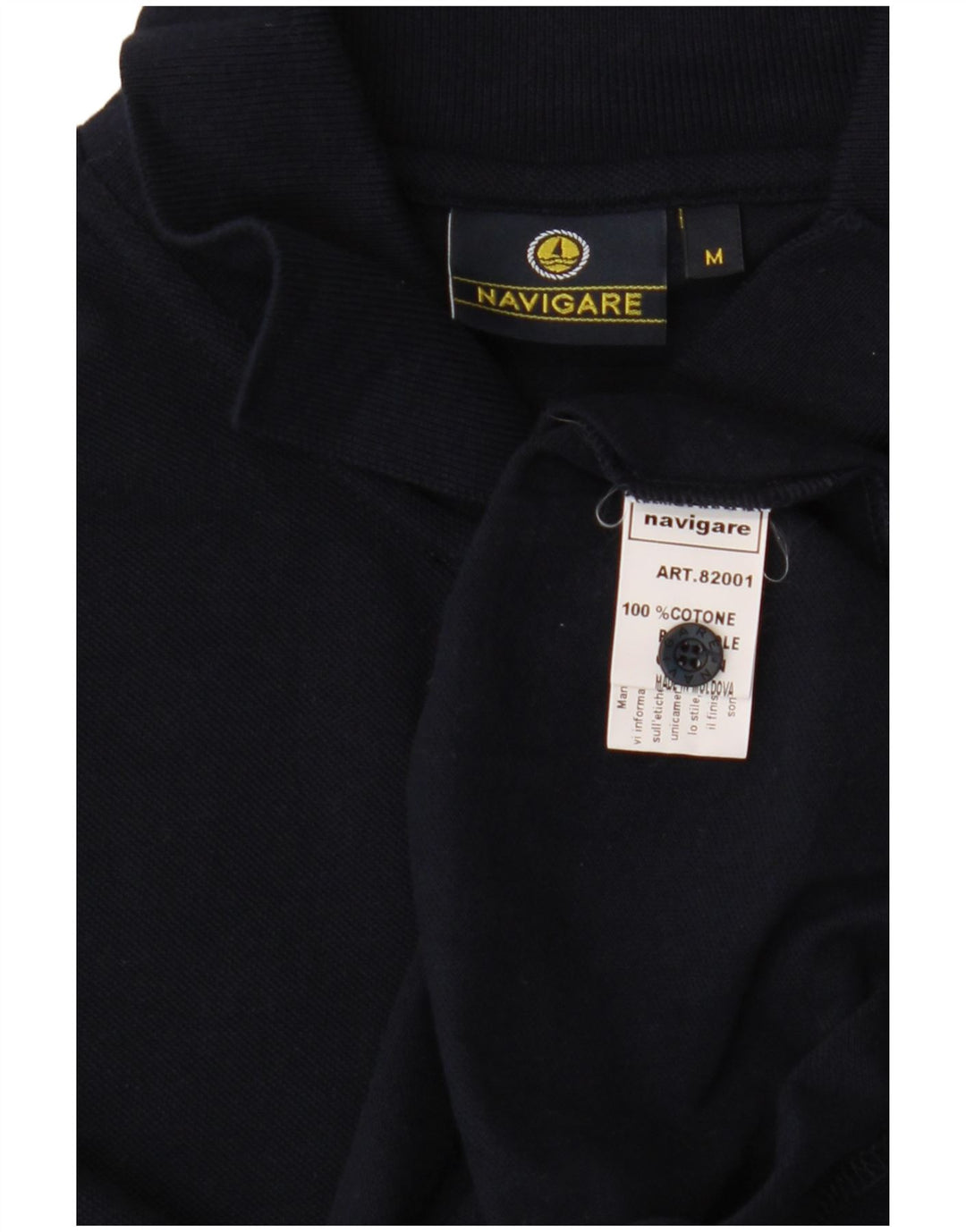 Navigare Polo Hombre Algodón Azul Marino Mediano